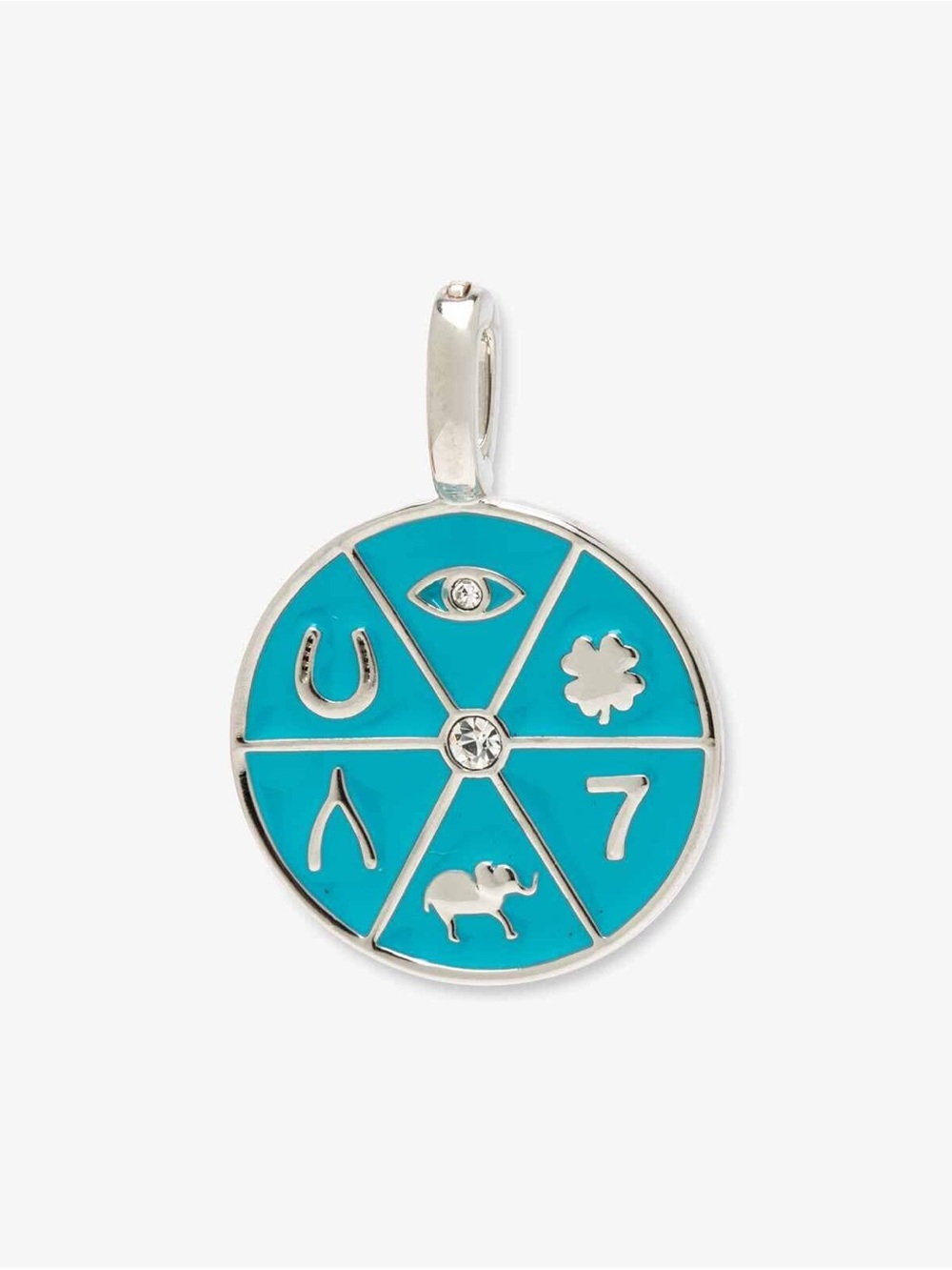 Pura Vida Harper Icons of Luck Charm Silver Blue